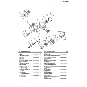 Другие запчасти для 5001 JTC