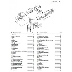 Другие запчасти для 5813 JTC