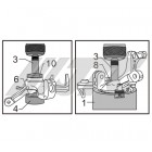 Набор оправок для выпрессовки ступичных подшипников VAG 6958 JTC