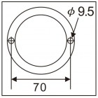 Головка для снятия гайки заднего колеса ISUZU 3.5T 7758 JTC