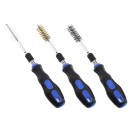 Набор зачистных щеток нейлоновые, металлические, латунные 38ед. VT01764 Набор зачистных щеток нейлоновые, металлические, латунные 38ед. VT01764