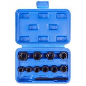         Набор головок для поврежденных болтов и гаек 3/8", 9-19мм 12ед.