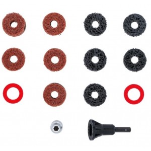         Набор насадок для чистки шпилек ступицы 14ед.