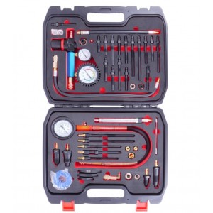         Набор для проверки компрессии и утечек в цидиндрах бензиновых и дизельных двигателей, 46ед.