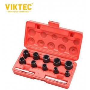             Набор головок для поврежденных болтов и гаек 12ед.