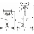 Стойка трансмиссионная телескопическая 500кг TJ490 JTC Стойка трансмиссионная телескопическая 500кг TJ490 JTC