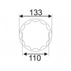 Головка ступичная 110мм IVECO 5250 JTC Головка ступичная 110мм IVECO 5250 JTC