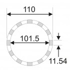 Головка ступичная для задней оси 101.5мм MB 5164 JTC